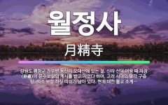 🌟월정사: 강원도 평창군 진부면 동산리 오대산에 있는 절. 신라 선덕 여왕 때 자장(慈藏)이 문수보살의 계... - 표준국어대사전