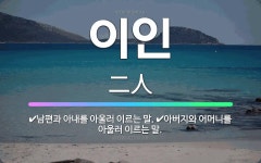 🌟이인: 아버지와 어머니를 아울러 이르는 말., 남편과 아내를 아울러 이르는 말. - 표준국어대사전