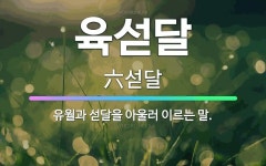 🌟육섣달: 유월과 섣달을 아울러 이르는 말. - 표준국어대사전