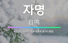 🌟자명: 저절로 소리가 남., 제풀에 울거나 울림. - 표준국어대사전