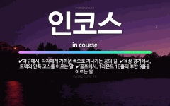 🌟인코스: 육상 경기에서, 트랙의 안쪽 코스를 이르는 말., 야구에서, 타자에게 가까운 쪽으로 지나가는 공... - 표준국어대사전