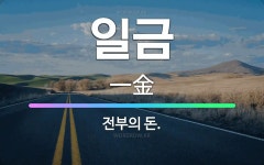 🌟일금: 전부의 돈. - 표준국어대사전
