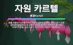 🌟자원 카르텔: 광물 자원이나 농산물 따위의 제일차 산품을 생산하는 여러 나라가 자원 내셔널리즘을 배경으로... - 표준국어대사전