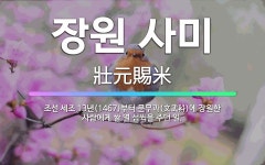 🌟장원 사미: 조선 세조 13년(1467)부터 문무과(文武科)에 장원한 사람에게 쌀 열 섬씩을 주던 일. - 표준국어대사전