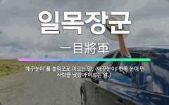 🌟일목장군: ‘애꾸눈이’를 놀림조로 이르는 말. (애꾸눈이: 한쪽 눈이 먼 사람을 낮잡아 이르는 말.) - 표준국어대사전