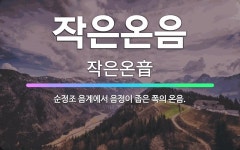🌟작은온음: 순정조 음계에서 음정이 좁은 쪽의 온음. - 표준국어대사전