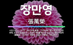 🌟장만영: 시인(1914~1975). 호는 초애(草涯). 1932년에 <봄노래>로 등단한 후에, 도시의 문... - 표준국어대사전