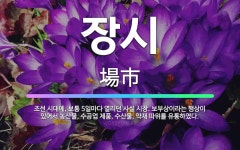 🌟장시: 조선 시대에, 보통 5일마다 열리던 사설 시장. 보부상이라는 행상이 있어서 농산물, 수공업 제품,... - 표준국어대사전