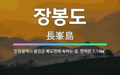 🌟장봉도: 인천광역시 옹진군 북도면에 속하는 섬. 면적은 7.14㎢. - 표준국어대사전