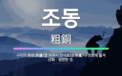 🌟조동: 구리의 원광(原鑛)을 녹여서 반사로(反射爐)나 전로에 옮겨 산화ㆍ정련한 것. - 표준국어대사전