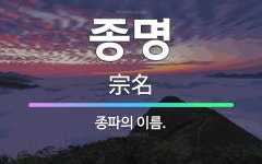 🌟종명: 종파의 이름. - 표준국어대사전
