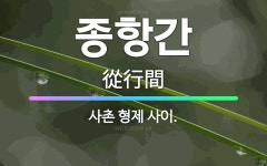 🌟종항간: 사촌 형제 사이. - 표준국어대사전