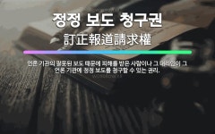 🌟정정 보도 청구권: 언론 기관의 잘못된 보도 때문에 피해를 받은 사람이나 그 대리인이 그 언론 기관에 정... - 표준국어대사전