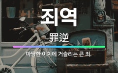 🌟죄역: 마땅한 이치에 거슬리는 큰 죄. - 표준국어대사전