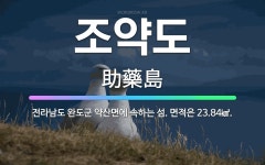 🌟조약도: 전라남도 완도군 약산면에 속하는 섬. 면적은 23.84㎢. - 표준국어대사전
