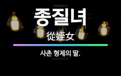 🌟종질녀: 사촌 형제의 딸. - 표준국어대사전
