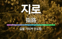 🌟지로: 길을 가리켜 인도함. - 표준국어대사전