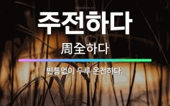 🌟주전하다: 빈틈없이 두루 온전하다. - 표준국어대사전