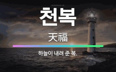 🌟천복: 하늘이 내려 준 복. - 표준국어대사전