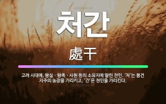 🌟처간: 고려 시대에, 왕실ㆍ왕족ㆍ사원 등의 소유지에 딸린 천민. ‘처’는 봉건 지주의 농장을 가리키고, ... - 표준국어대사전