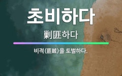 🌟초비하다: 비적(匪賊)을 토벌하다. - 표준국어대사전