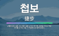 🌟첩보: 빨리 걷는 걸음. 또는 빨리 걸음., 조선 후기에, 공문을 가지고 역참 사이를 오가던 사람. 각 ... - 표준국어대사전