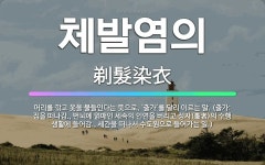 🌟체발염의: 머리를 깎고 옷을 물들인다는 뜻으로, ‘출가’를 달리 이르는 말. (출가: 집을 떠나감., 번... - 표준국어대사전