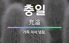 🌟충일: 가득 차서 넘침. - 표준국어대사전