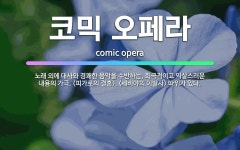 🌟코믹 오페라: 노래 외에 대사와 경쾌한 음악을 수반하는, 희극적이고 익살스러운 내용의 가극. <피가로의 ... - 표준국어대사전