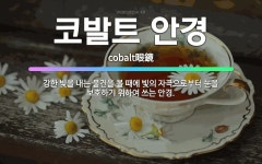 🌟코발트 안경: 강한 빛을 내는 물건을 볼 때에 빛의 자극으로부터 눈을 보호하기 위하여 쓰는 안경. - 표준국어대사전