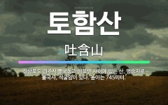 🌟토함산: 경상북도 경주시 불국동과 양북면 사이에 있는 산. 명승지로 불국사, 석굴암이 있다. 높이는 74... - 표준국어대사전