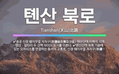 🌟톈산 북로: 중국 신장 웨이우얼 자치구(新疆維吾爾自治區) 톈산산맥 이북의 지역. 톈산ㆍ알타이 두 산맥 사... - 표준국어대사전