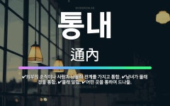 🌟통내: 외부의 조직이나 사람과 남몰래 관계를 가지고 통함., 몰래 알림., 남녀가 몰래 정을 통함., 어... - 표준국어대사전