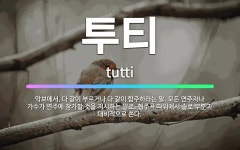 🌟투티: 악보에서, 다 같이 부르거나 다 같이 합주하라는 말. 모든 연주자나 가수가 연주에 참가할 것을 지... - 표준국어대사전