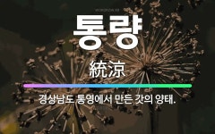 🌟통량: 경상남도 통영에서 만든 갓의 양태. - 표준국어대사전