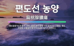 🌟편도선 농양: ‘편도농양’의 전 용어. (편도 농양: 편도염에 이어 일어나는 고름집. 편도 주위에 고름집... - 표준국어대사전