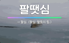 🌟팔땟심: → 팔심. (팔심: 팔뚝의 힘.) - 표준국어대사전