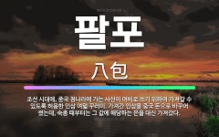 🌟팔포: 조선 시대에, 중국 청나라에 가는 사신이 여비로 쓰기 위하여 가져갈 수 있도록 허용한 인삼 여덟 ... - 표준국어대사전