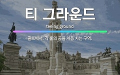 🌟티 그라운드: 골프에서, 각 홀의 공을 처음 치는 구역. - 표준국어대사전