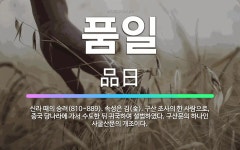 🌟품일: 신라 때의 승려(810~889). 속성은 김(金). 구산 조사의 한 사람으로, 중국 당나라에 가서... - 표준국어대사전