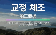 🌟교정 체조: 신체의 변형 또는 운동 장애 따위를 정상으로 바로잡기 위하여 실시하는 가벼운 맨손 체조. - 표준국어대사전