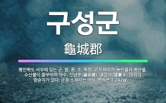 🌟구성군: 평안북도 서부에 있는 군. 쌀, 콩, 조, 목화, 고치 따위의 농산물과 축산물, 수산물이 풍부하... - 표준국어대사전
