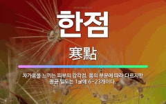 🌟한점: 차가움을 느끼는 피부의 감각점. 몸의 부분에 따라 다르지만 평균 밀도는 1㎠에 6~23개이다. - 표준국어대사전