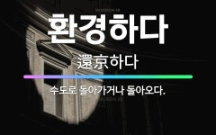 🌟환경하다: 수도로 돌아가거나 돌아오다. - 표준국어대사전