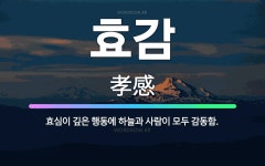 🌟효감: 효심이 깊은 행동에 하늘과 사람이 모두 감동함. - 표준국어대사전