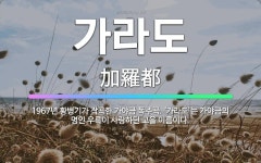 🌟가라도: 1967년 황병기가 작곡한 가야금 독주곡. ‘가라도’는 가야금의 명인 우륵이 사랑하던 고을 이름이다. - 표준국어대사전