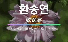 🌟환송연: 떠나는 사람을 기쁜 마음으로 보내는 뜻으로 베푸는 연회. - 표준국어대사전