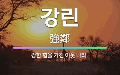 🌟강린: 강한 힘을 가진 이웃 나라. - 표준국어대사전