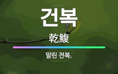 🌟건복: 말린 전복. - 표준국어대사전