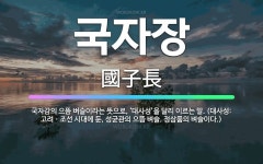 🌟국자장: 국자감의 으뜸 벼슬이라는 뜻으로, ‘대사성’을 달리 이르는 말. (대사성: 고려ㆍ조선 시대에 둔... - 표준국어대사전